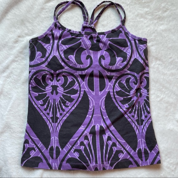 Balance Collection purple & black racer back athletic tank top size large - Picture 2 of 14